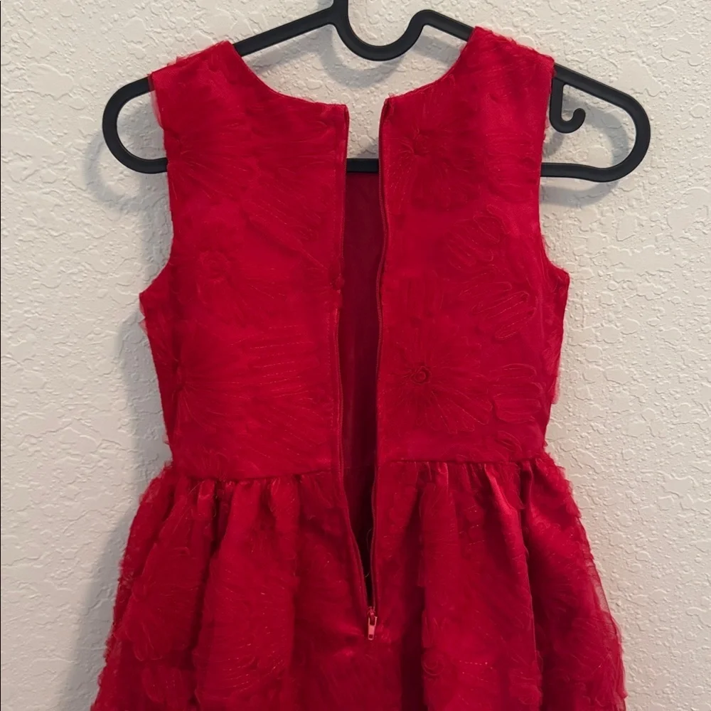 Rare Editions Red Floral Girls Dress